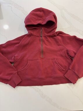lululemon athletica Half-Zip Hoodie in Deep Rose